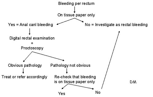 Bleeding PR flowchart